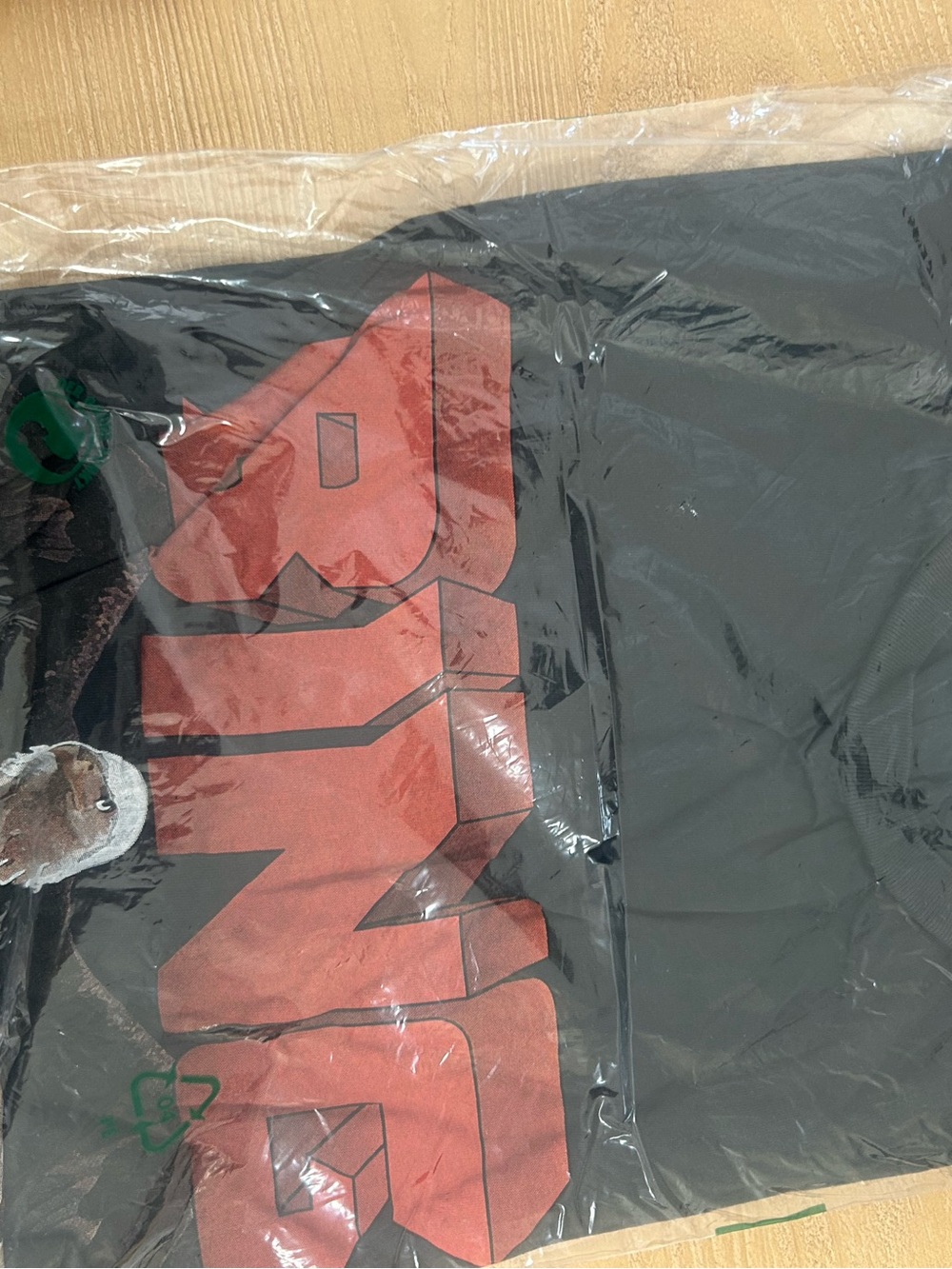 Anine Bing Black Graphic Eagle Tee with Red Print - Picture 4 of 5